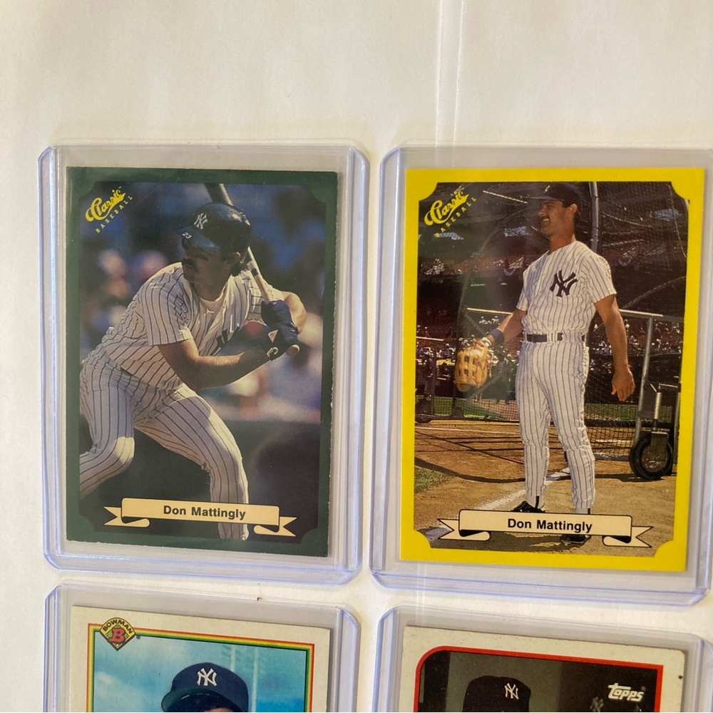 Lot of 9 Vintage 80s-90s Don Mattingly Baseball Cards Yankees - Picture 6 of 16